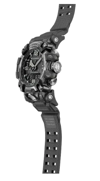 G-Shock New Thinner Carbon Mudmaster Watch, Solar Black GWG-2000