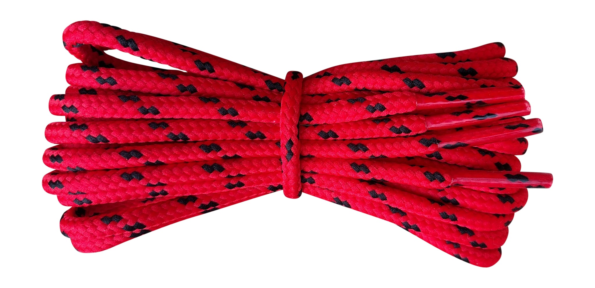 4 mm Red with Black flecks boot laces 