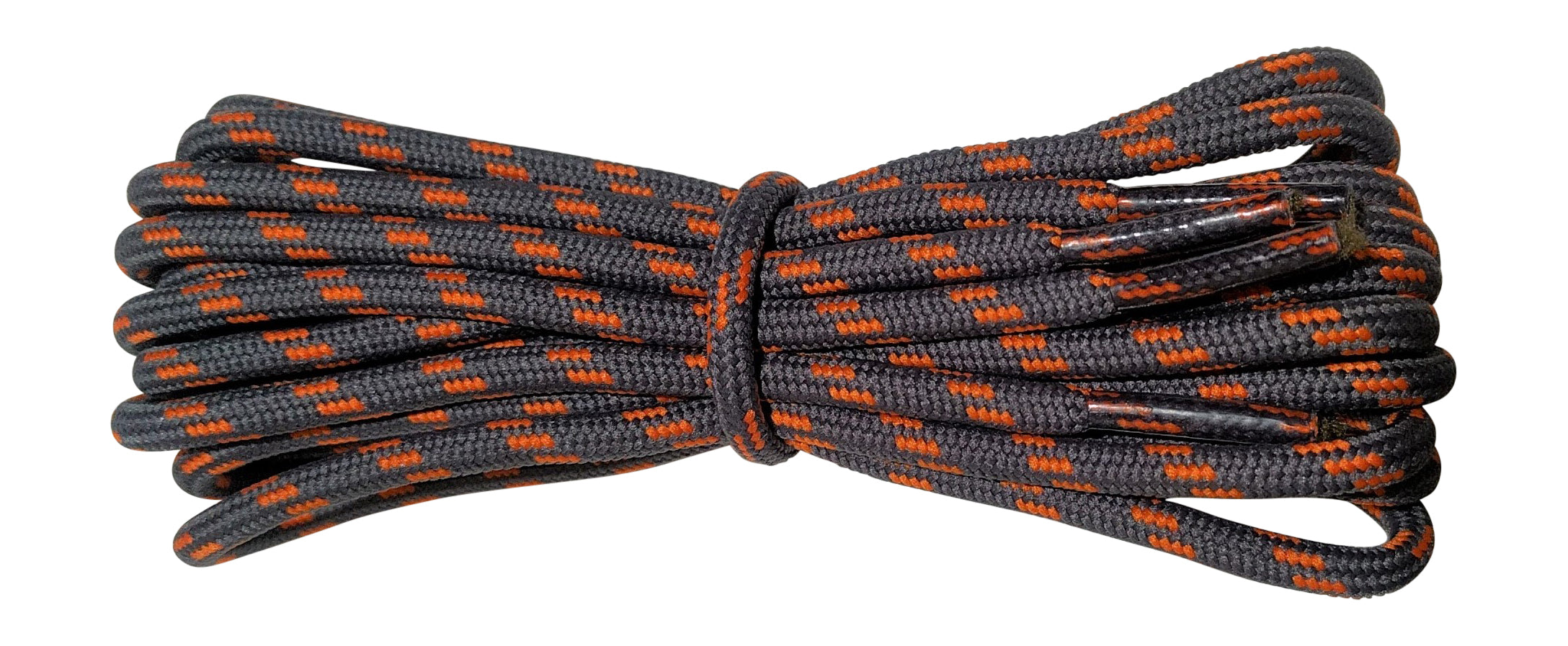 round orange shoelaces