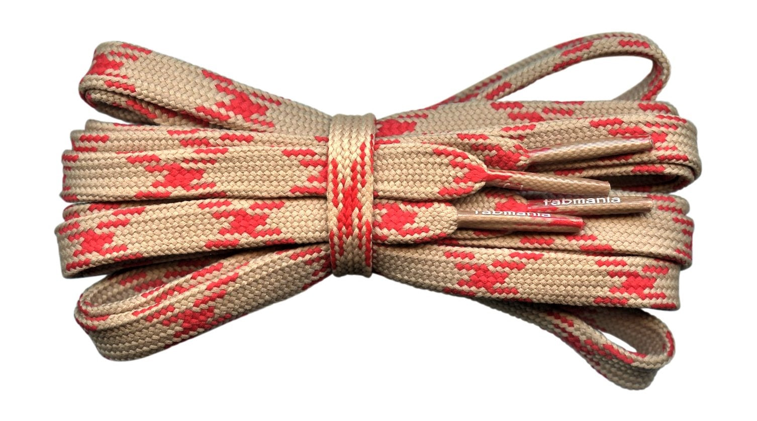 flat red boot laces