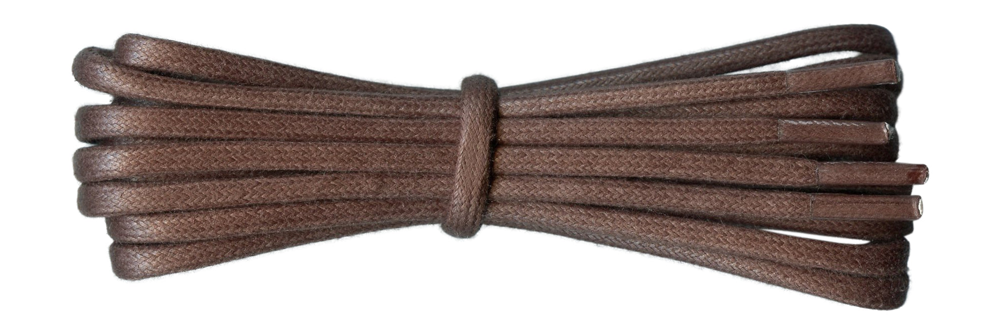 Thick Brown waxed cotton boot laces 4.5 