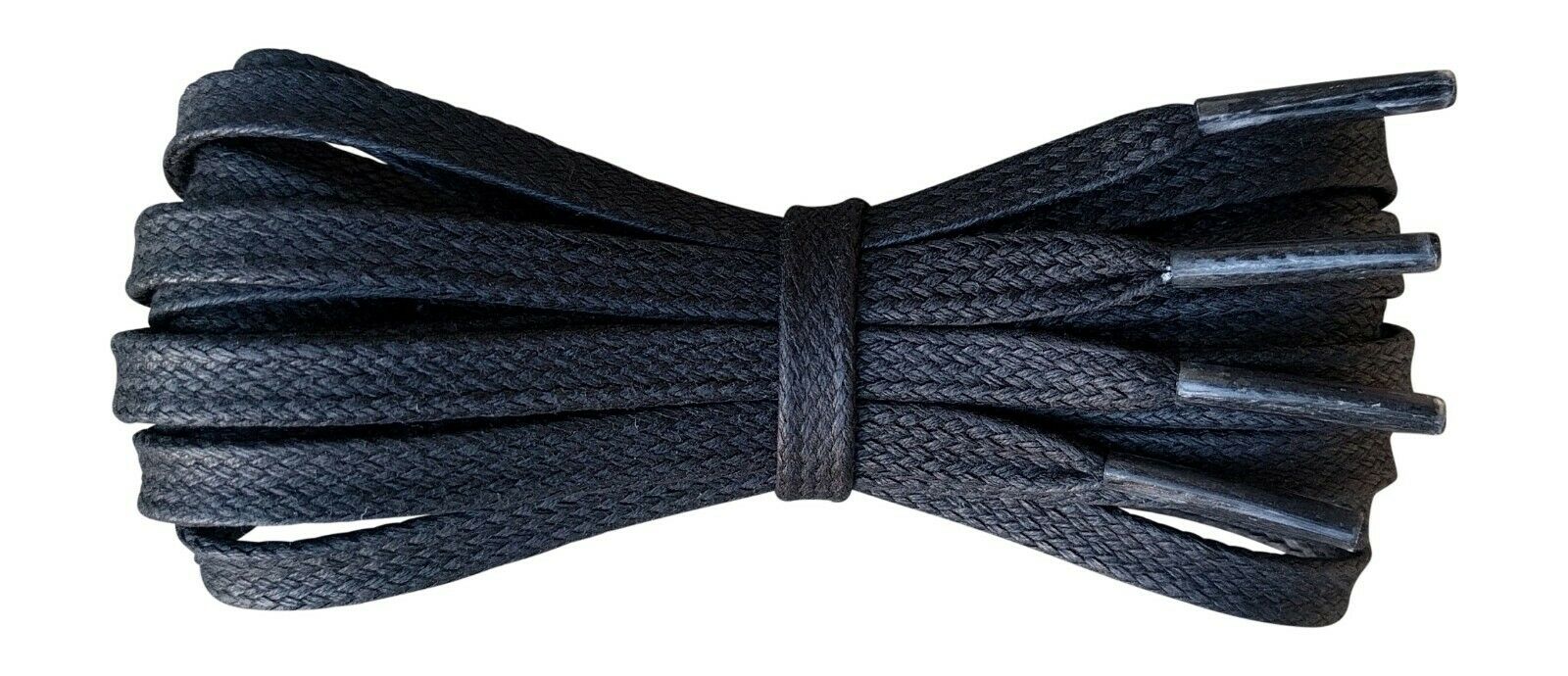 black cotton shoelaces