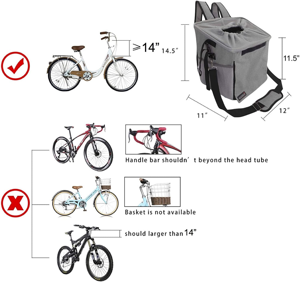 barkbay pet carrier bicycle basket