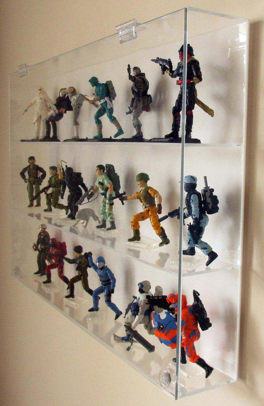 action figure wall display