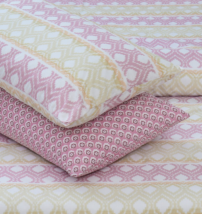 Clearance 4Pillows Bed Sheet - Fairies Pink