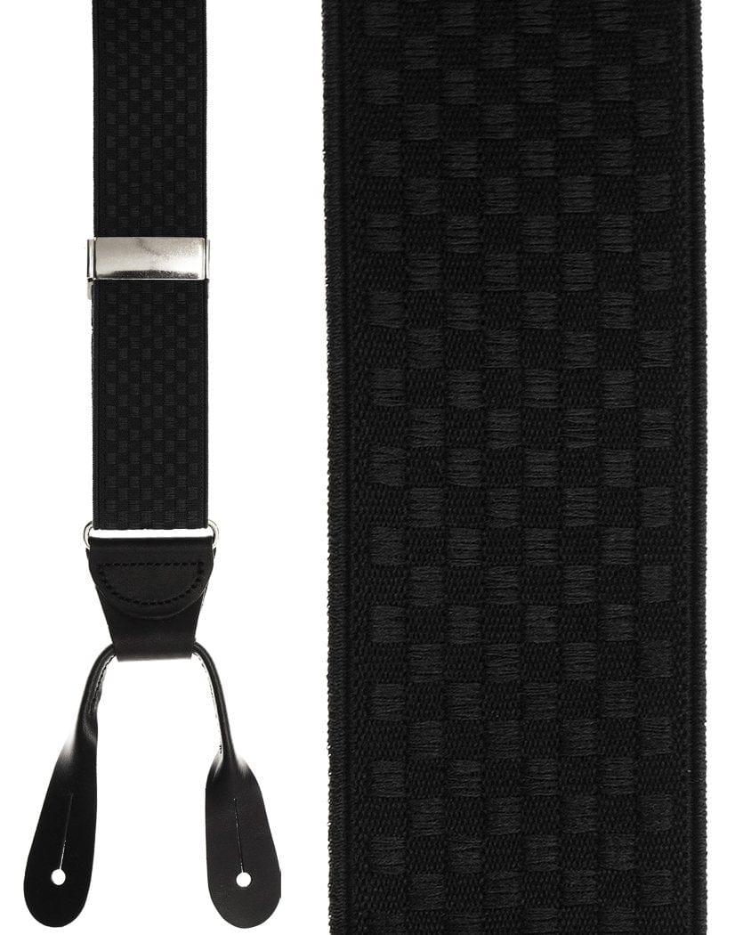 "Black Checkers" Suspenders - NecktiesInStock.com product image