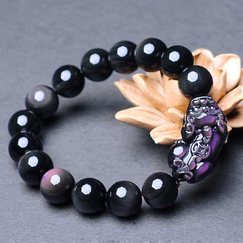 Rainbow Obsidian Talisman Pi Xiu Spiritual Beads Bracelet – Taikong Sky