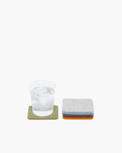 Square Felt Coaster · Navy · Mix & Match from 19 Colors + 3 Shapes 