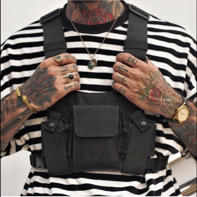 men's chest harness bag