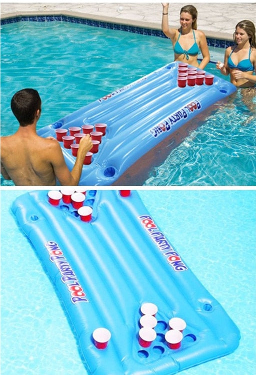 inflatable pool beer pong