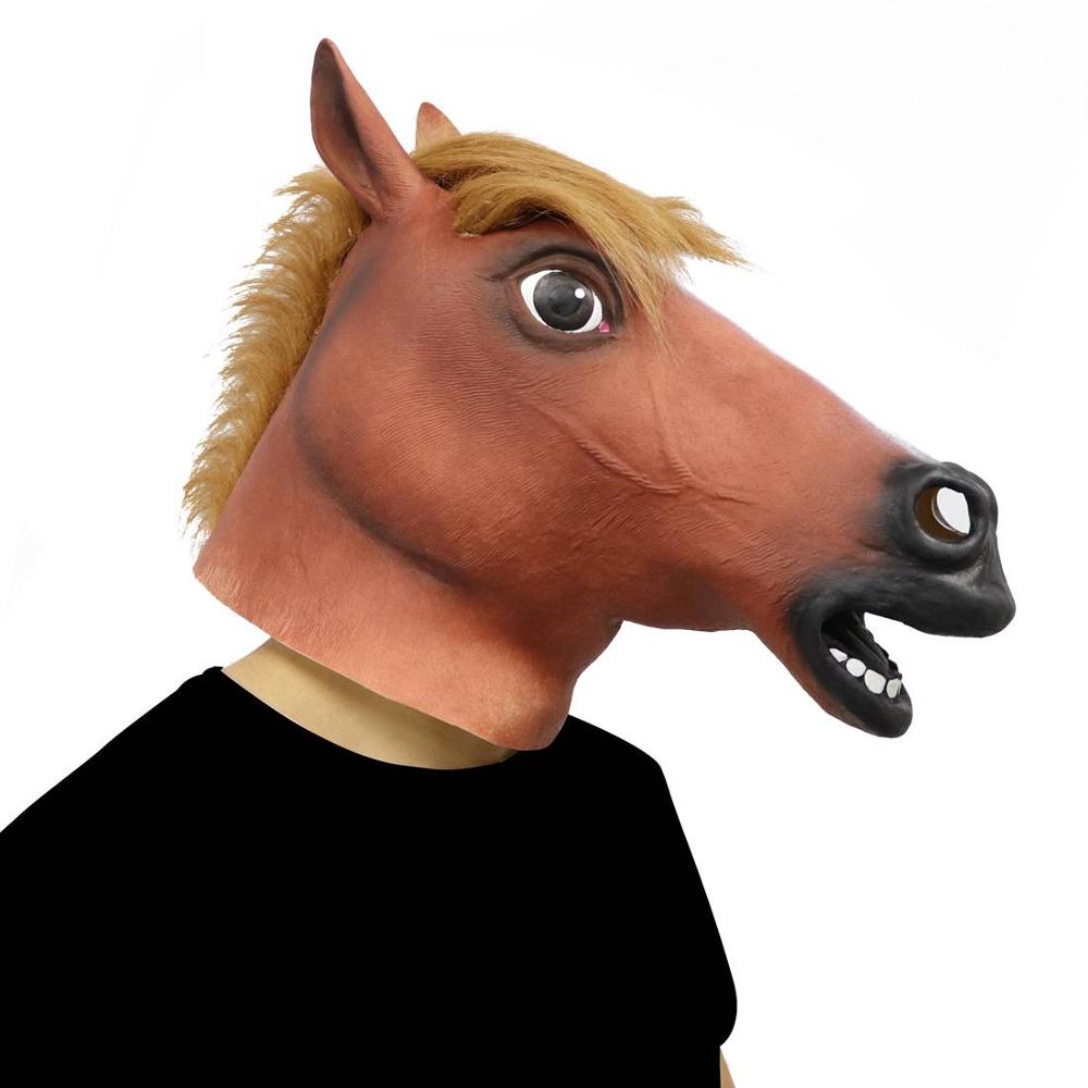 Hilarious Fancy Latex Horse Mask |