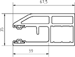 end retention guide rail