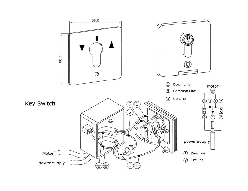 Roller Shutter Key Switch Wiring Diagram