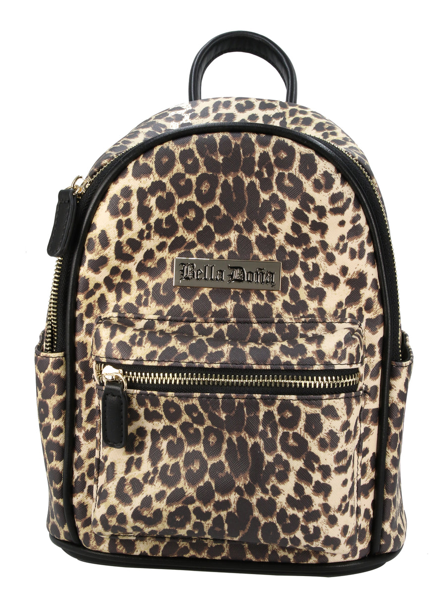 leopard mini backpack