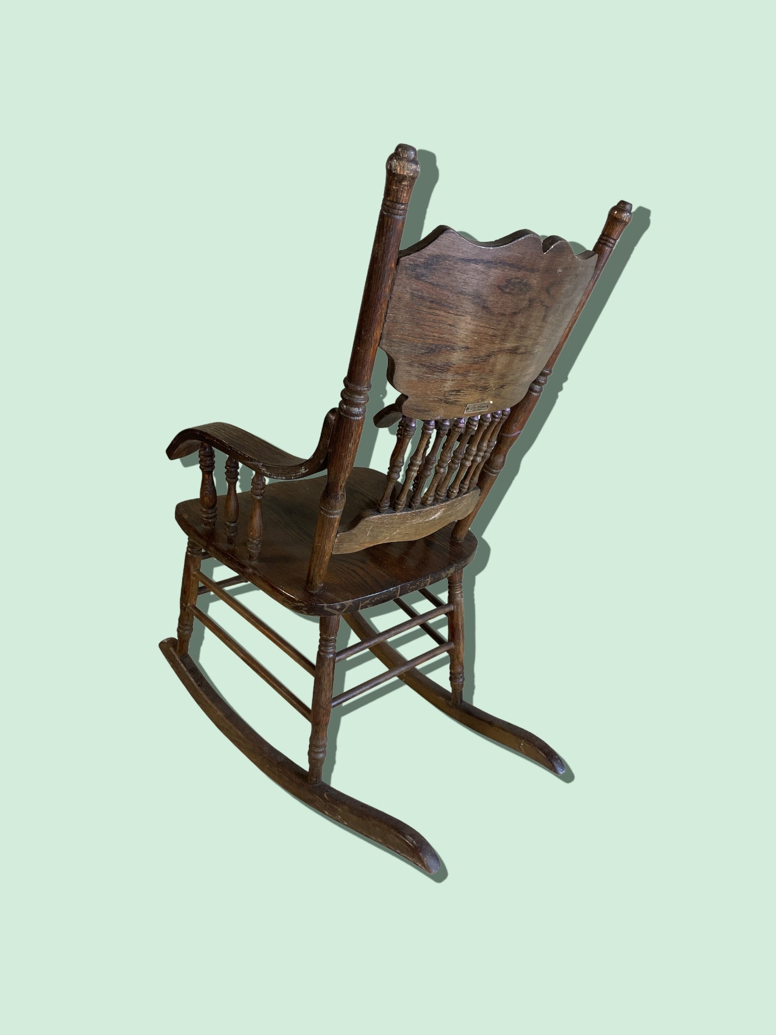 antique ornate rocking chair