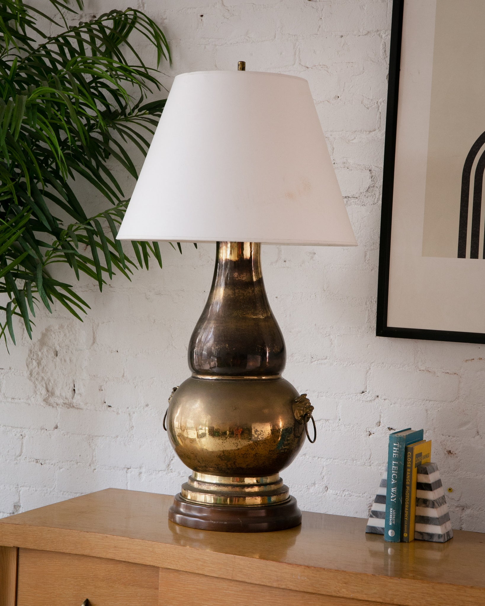 brass vintage table lamp