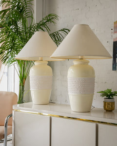 Pair of 80s Giant Lamps