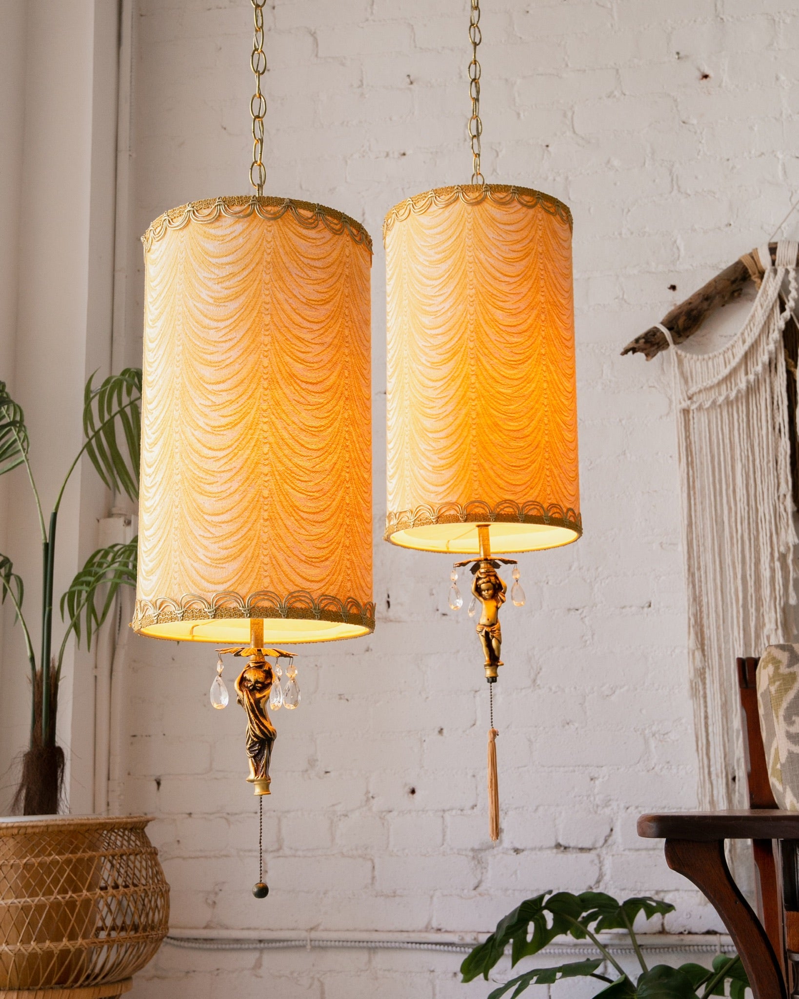 vintage swag lamps