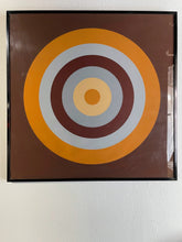 Load image into Gallery viewer, Bulls Eye Orange 70’s Serigraph Art
