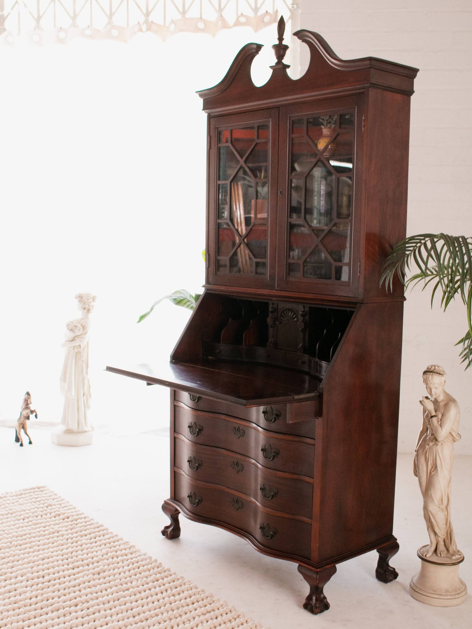 secretary desk mahogany