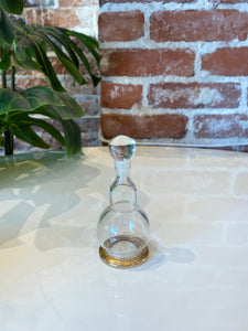 Vintage Mini Glass Bottle with Top