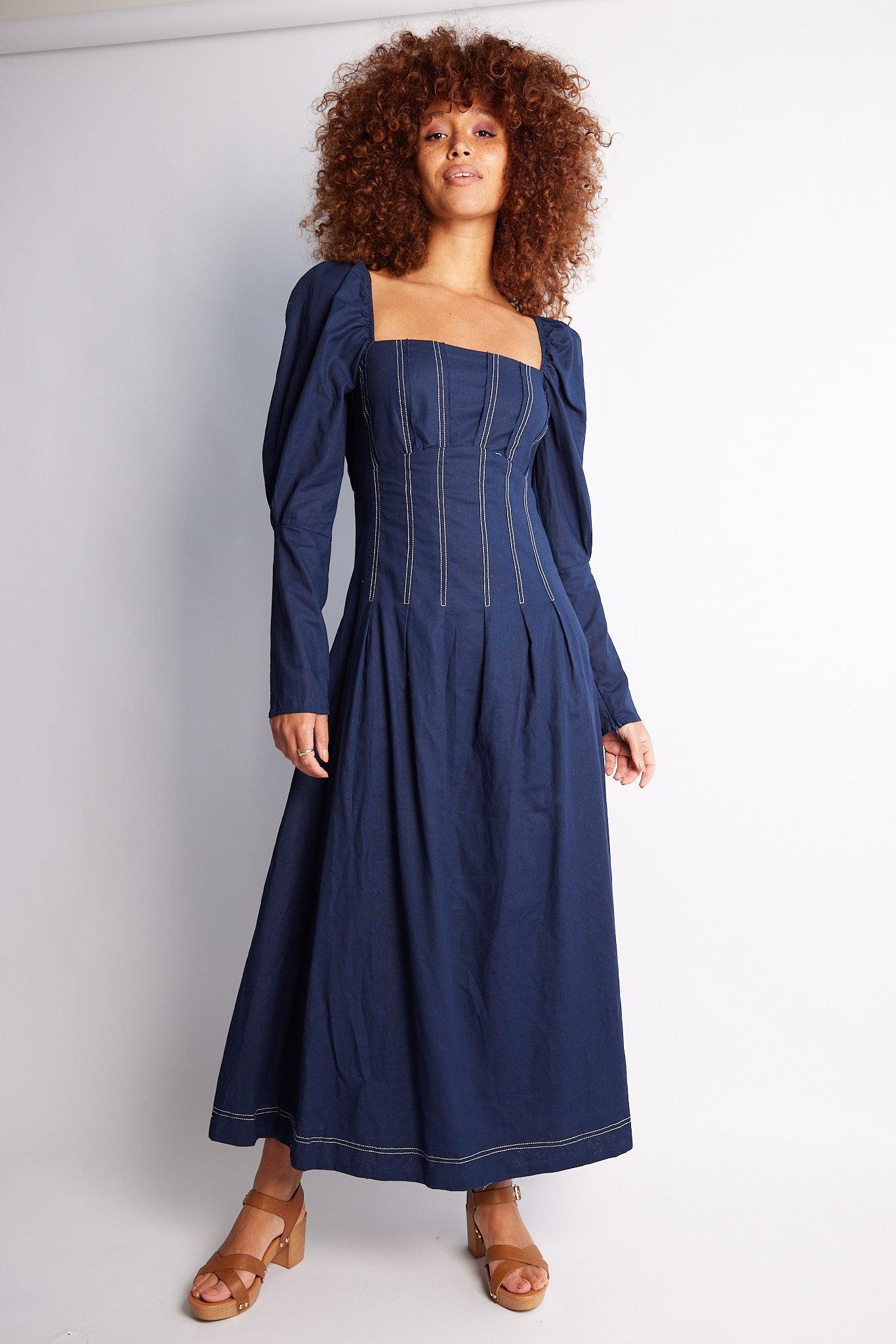 Amalla Dress - Navy