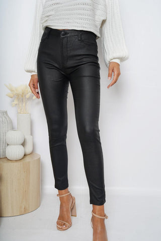 black skinny long pants