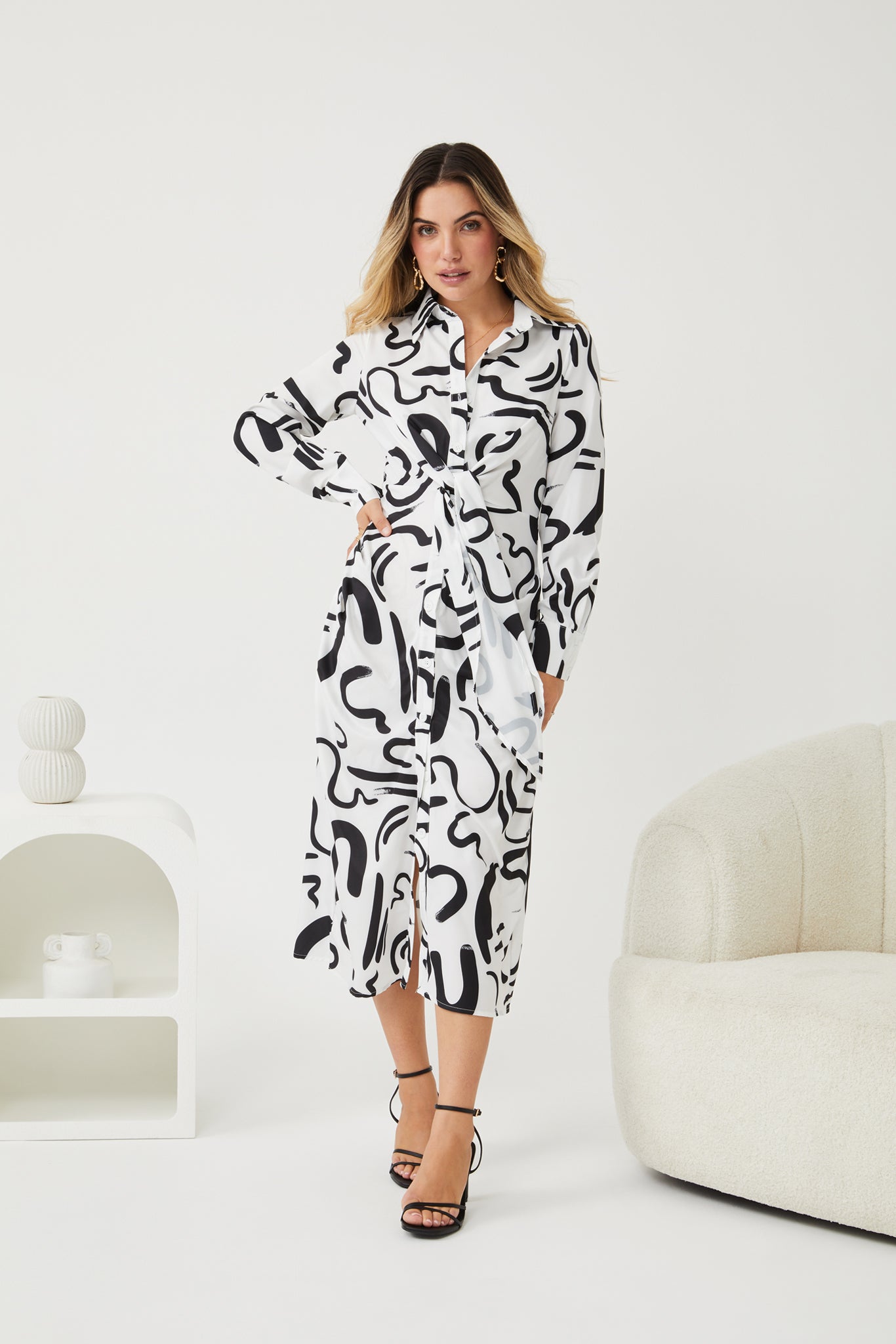 Lolly Dress - Black Print