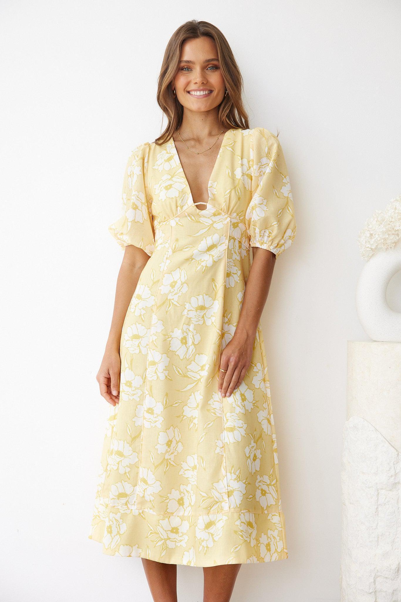Image of Suzanna Dress - Yellow Floral
