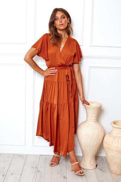 Getaway Dress in Orange