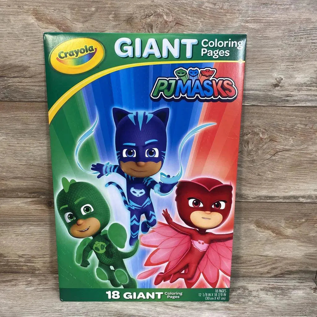 NEW Crayola PJ Masks Giant Coloring Pages – Me 'n Mommy To Be