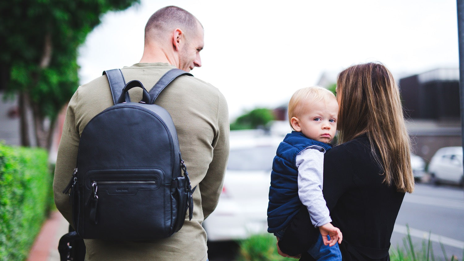 ONE NINE Interviews - Luke and Tygar with mum carrying child