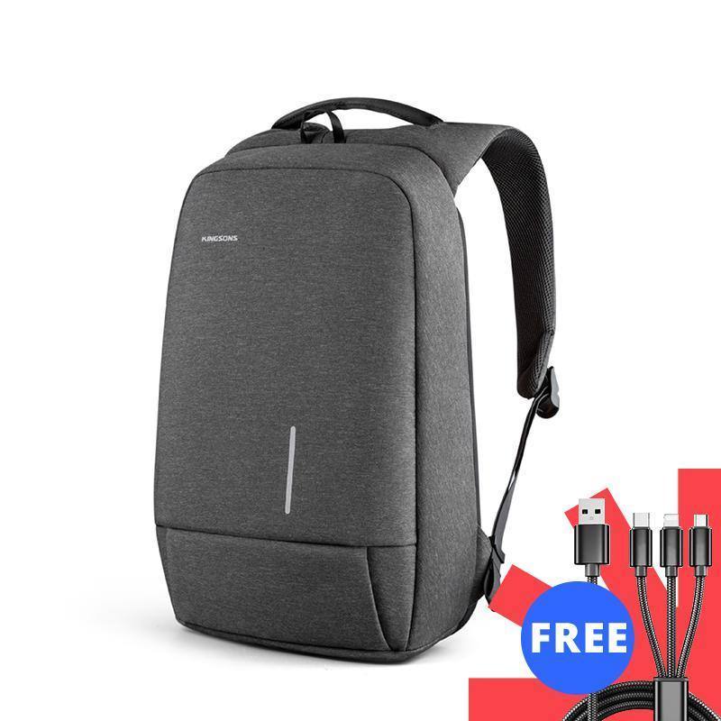 Kingsons 1517 Laptop Backpack External USB Charge Computer