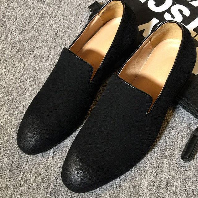 mens pointed slip on shoes