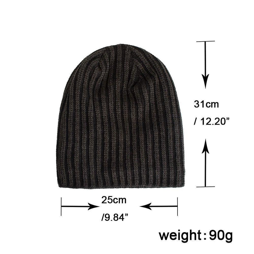 Vertically Striped Winter Beanie- 5 Colours – Kalsord