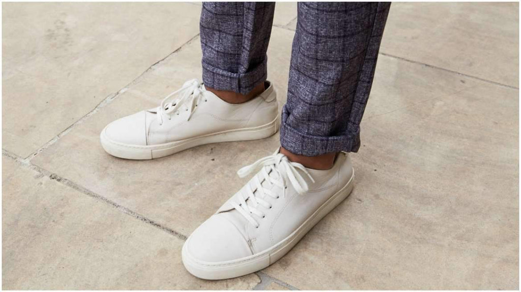 mens white trainers fashion