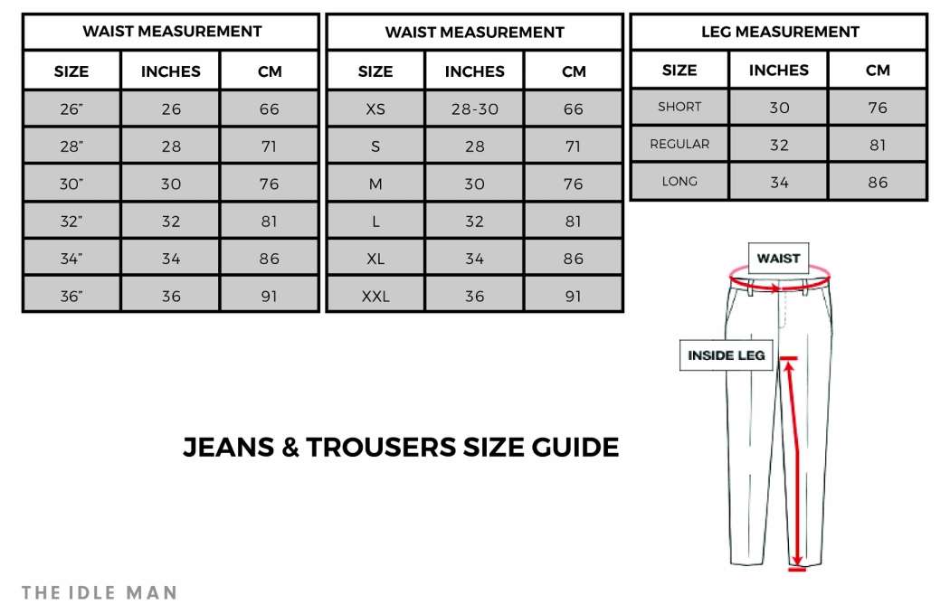 Dickies Shorts Size Chart