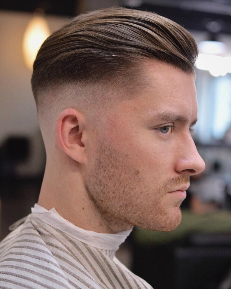 undercut hairstyle with receding hairline