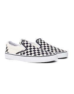 white slip on vans for kids