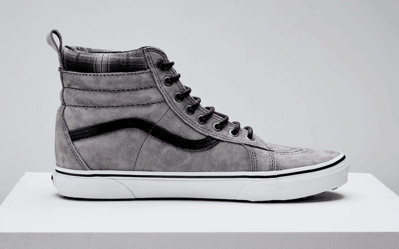 grey vans with laces