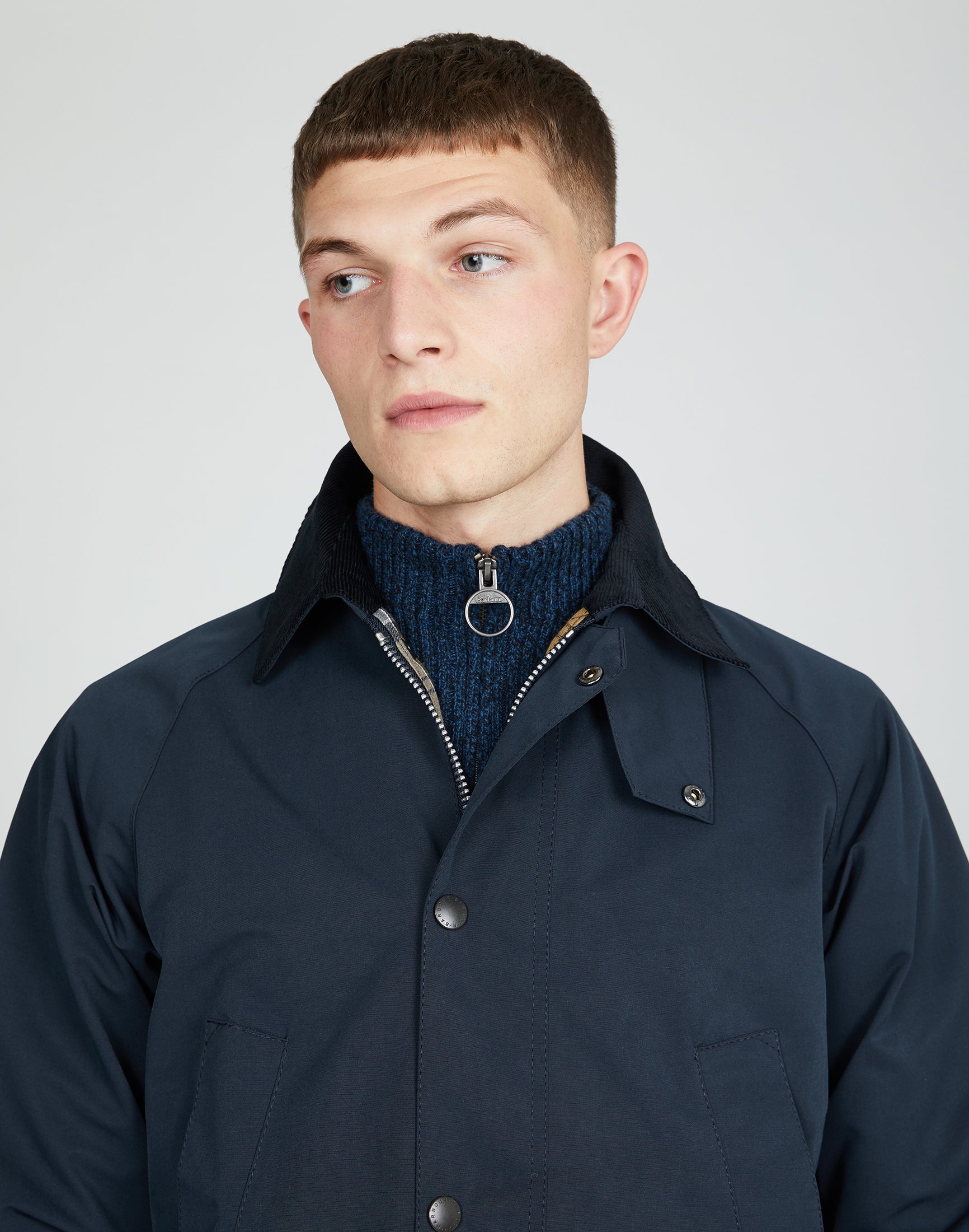 barbour sl bedale navy