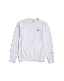 white champion reverse weave crewneck