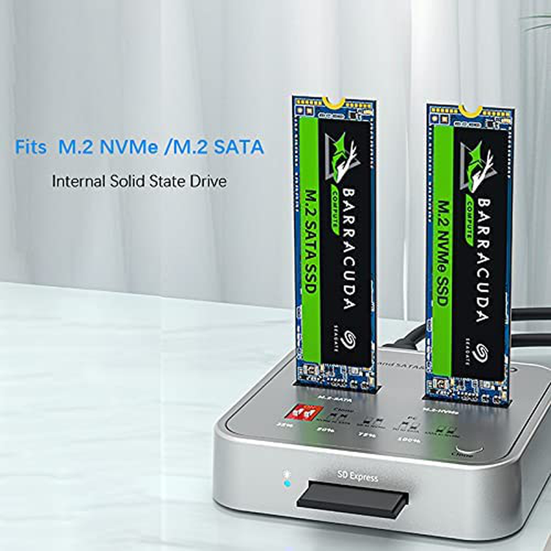 Maiwo K3016cl Portable Dual Bay M2 Satanvme 10gbps External Hard Dri Reliable Store 2835