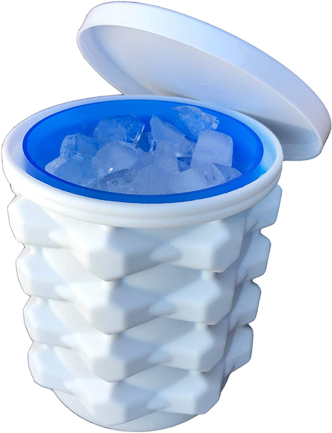 The Ultimate Ice Cube Maker Silicone Bucket With Lid Makes Small Size Reliable Store