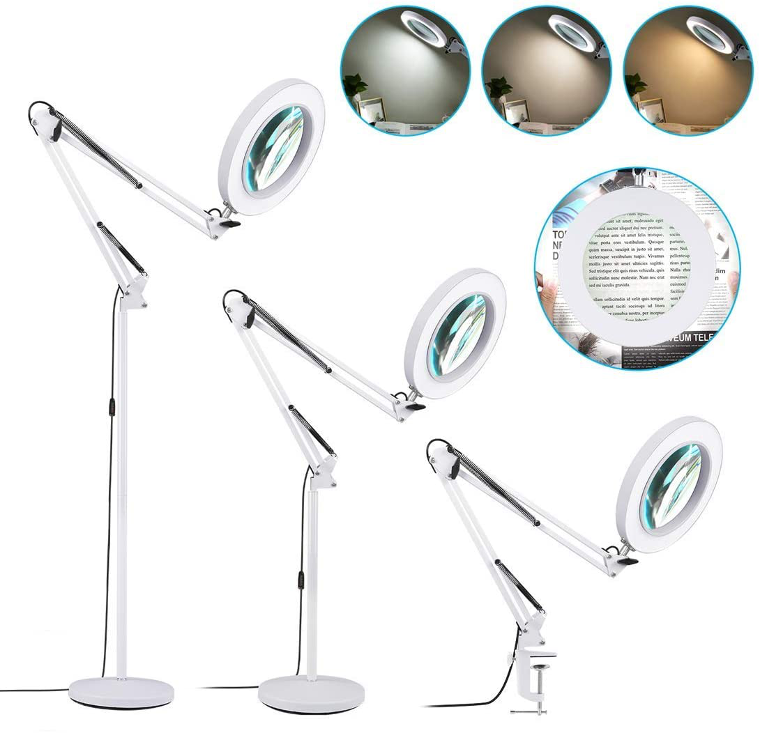 8 diopter led magnifying lamp