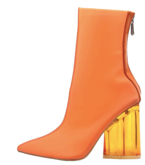 orange booties