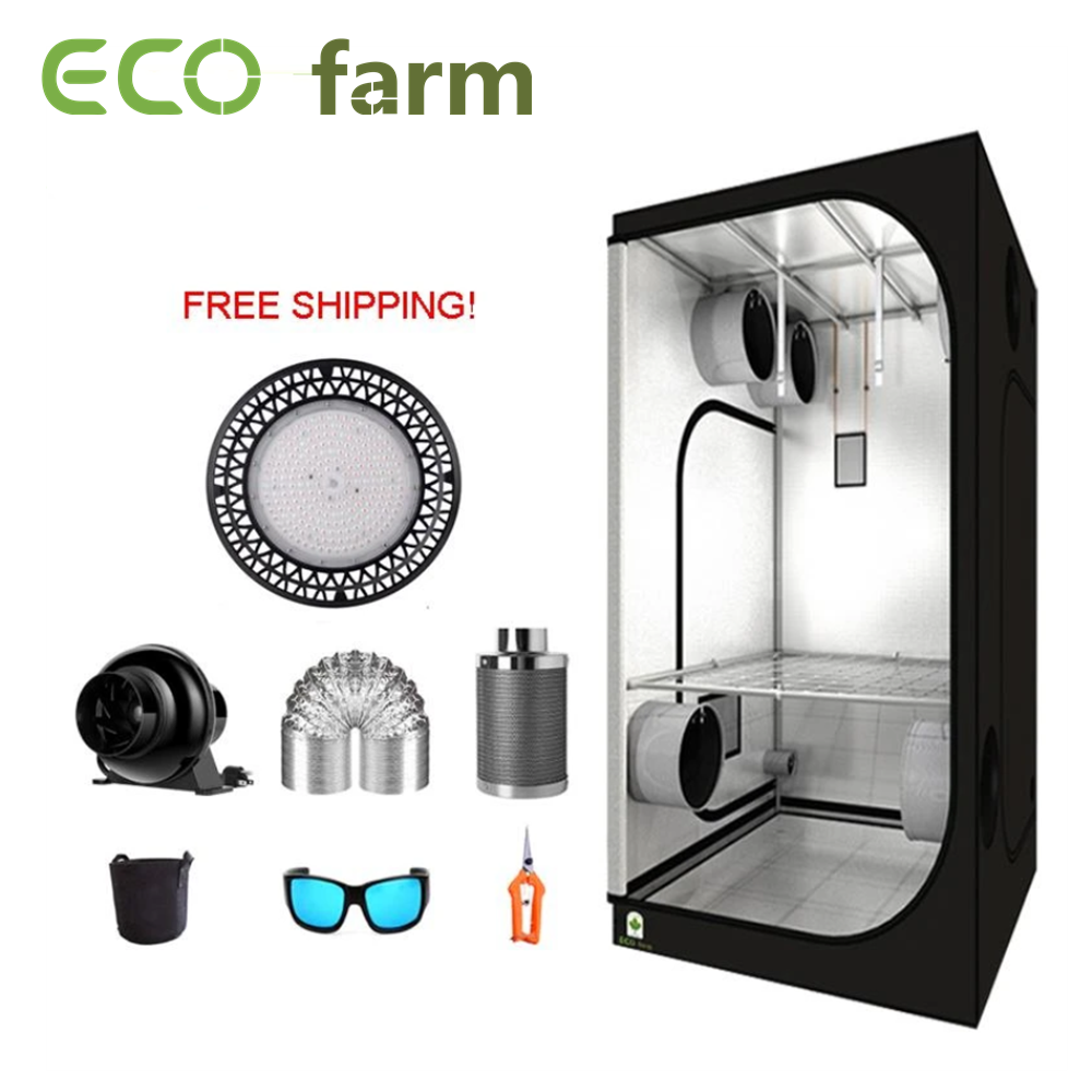 Eco Farm 3 X3 Essential Grow Tent Kit 100w 2 Ufo Led Grow Light