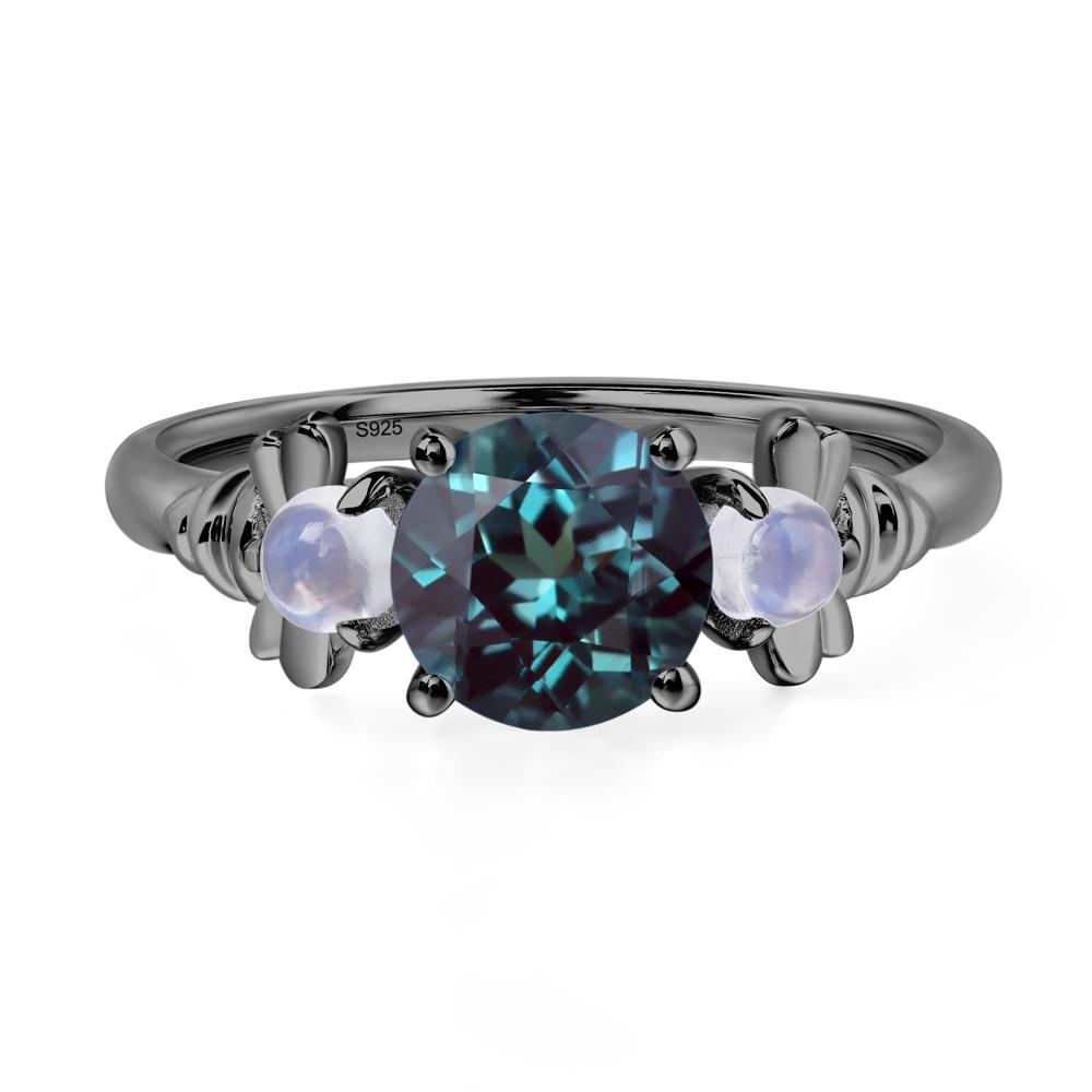 Ruby and Alexandrite and Aquamarine Ring | LUO