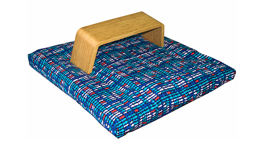 Eco-friendly meditation stool and organic cotton zabuton meditation cushion