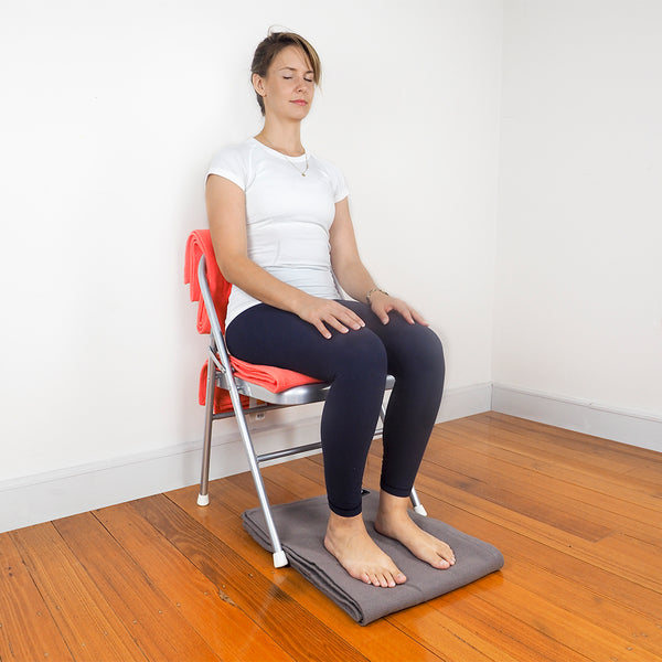 Sitting Meditation Posture on Yoga Chair